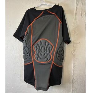 NWT Shock Doctor Ultra ShockSkin 3-Pad Impact Shirt Boys M Black Orange 593 NWT